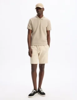 Celio Bermuda 100% coton - beige^Homme Shorts Et Bermudas|Shorts Et Bermudas