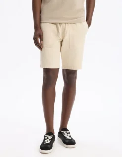 Celio Bermuda 100% coton - beige^Homme Shorts Et Bermudas|Shorts Et Bermudas