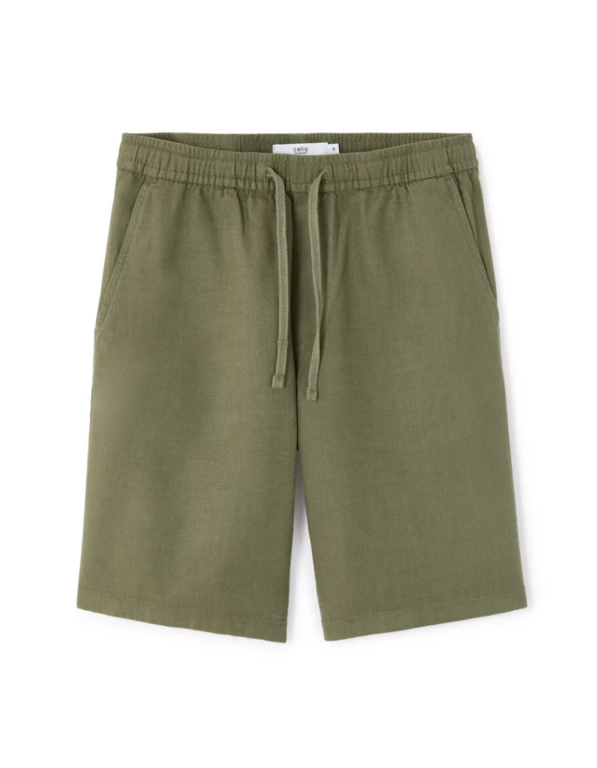 Celio Bermuda 100% coton - kaki^Homme Shorts Et Bermudas|Shorts Et Bermudas