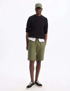 Celio Bermuda 100% coton - kaki^Homme Shorts Et Bermudas|Shorts Et Bermudas