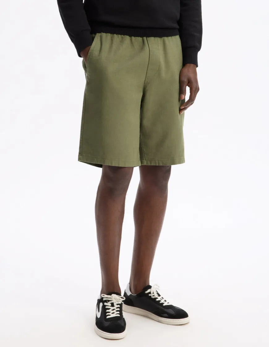 Celio Bermuda 100% coton - kaki^Homme Shorts Et Bermudas|Shorts Et Bermudas