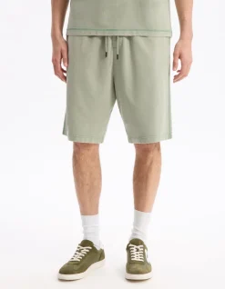 Celio Bermuda 100% coton - kaki^Homme Shorts Et Bermudas|Shorts Et Bermudas