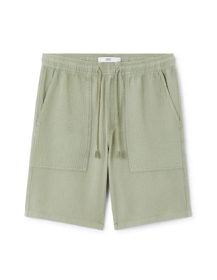 Celio Bermuda 100% coton - vert^Homme Shorts Et Bermudas|Shorts Et Bermudas