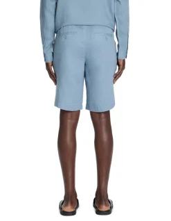 Celio Bermuda 100% lin - bleu^Homme Shorts Et Bermudas|Shorts Et Bermudas