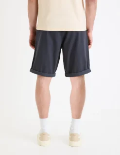 Celio Bermuda chino en coton stretch - marine^Homme Shorts Et Bermudas|Shorts Et Bermudas