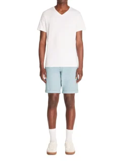 Celio Bermuda chino en coton stretch - bleu ciel^Homme Shorts Et Bermudas|Shorts Et Bermudas