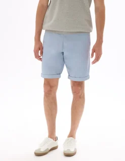 Celio Bermuda chino en coton stretch - bleu clair^Homme Shorts Et Bermudas|Shorts Et Bermudas