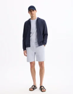 Celio Bermuda en molleton 100% coton - violet^Homme Shorts Et Bermudas|Shorts Et Bermudas