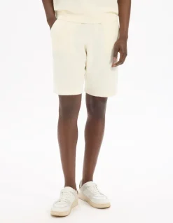 Celio Bermuda en molleton coton mélangé - écru^Homme Shorts Et Bermudas|Shorts Et Bermudas
