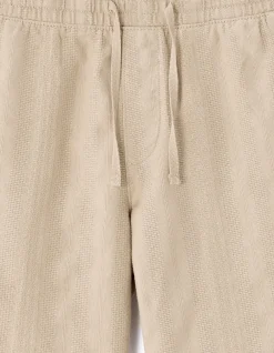 Celio Bermuda jacquard rayé 100% coton - beige^Homme Shorts Et Bermudas|Shorts Et Bermudas