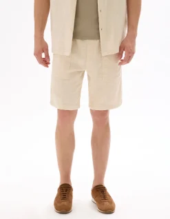 Celio Bermuda jacquard rayé 100% coton - écru^Homme Shorts Et Bermudas|Shorts Et Bermudas
