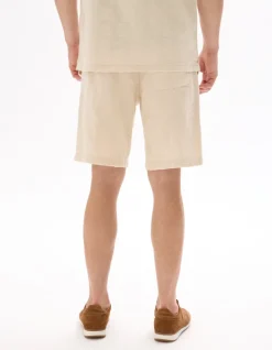 Celio Bermuda jacquard rayé 100% coton - écru^Homme Shorts Et Bermudas|Shorts Et Bermudas