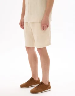 Celio Bermuda jacquard rayé 100% coton - écru^Homme Shorts Et Bermudas|Shorts Et Bermudas