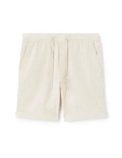 Celio Bermuda rayé en lin et coton -^Homme Shorts Et Bermudas|Shorts Et Bermudas