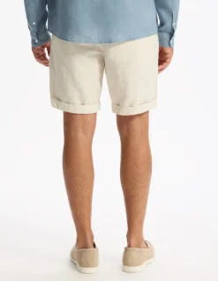 Celio Bermuda rayé en lin et coton -^Homme Shorts Et Bermudas|Shorts Et Bermudas