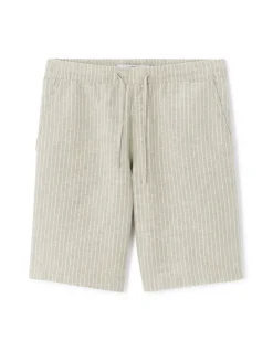 Celio Bermuda rayé en lin et coton -^Homme Shorts Et Bermudas|Shorts Et Bermudas