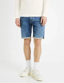 Celio Bermuda straight en jean - bleu^Homme Shorts Et Bermudas|Shorts Et Bermudas