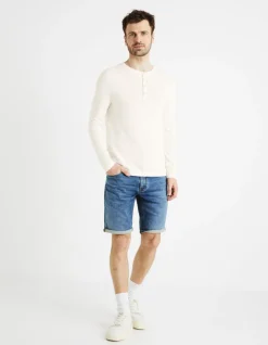 Celio Bermuda straight en jean - bleu^Homme Shorts Et Bermudas|Shorts Et Bermudas