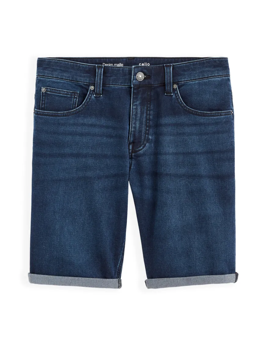 Celio Bermuda straight en jean - marine^Homme Shorts Et Bermudas|Shorts Et Bermudas