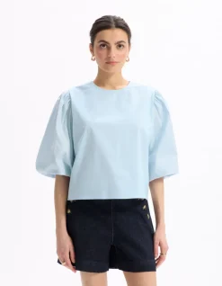 Celio Blouse - bleu clair^Femme Chemises & Blouses