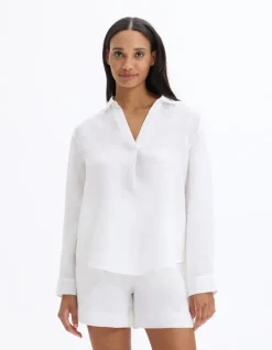 Celio Blouse 100% Lin -^Femme Les Essentiels Aux Meilleurs Prix|Chemises & Blouses