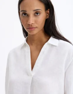 Celio Blouse 100% Lin -^Femme Les Essentiels Aux Meilleurs Prix|Chemises & Blouses