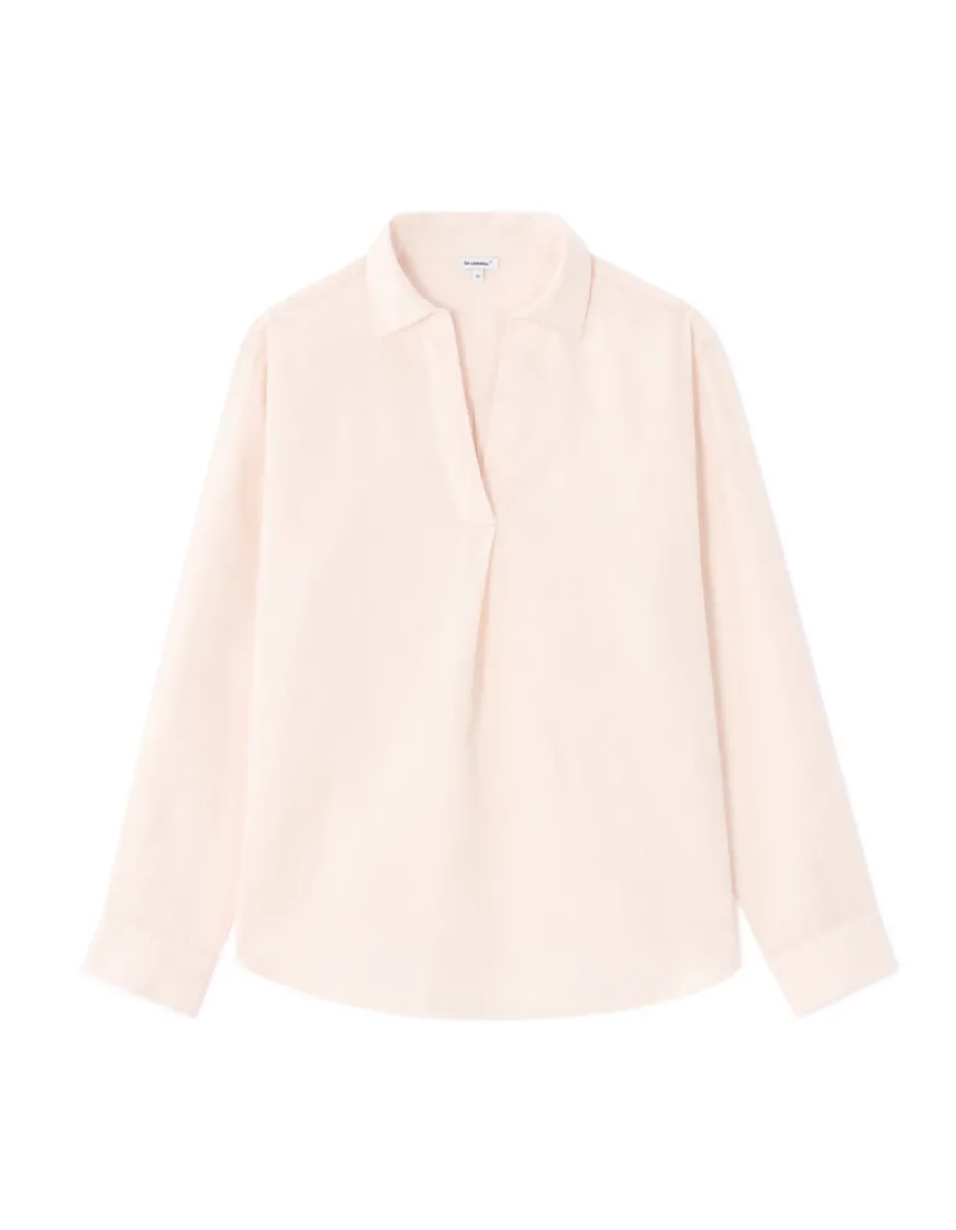 Celio Blouse 100% Lin - rose^Femme Chemises & Blouses|Collection Lin