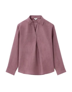 Celio Blouse 100% Lin - violet^Femme Chemises & Blouses|Collection Lin