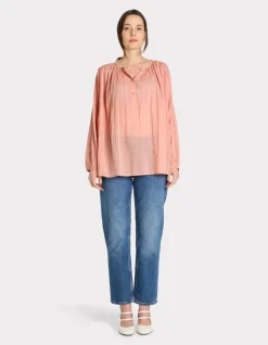 Celio Blouse boutonnée col rond - rose^Femme Chemises & Blouses