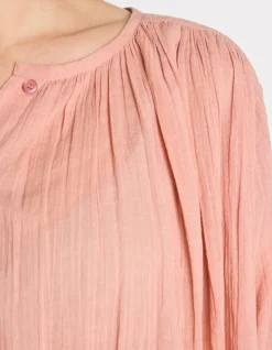 Celio Blouse boutonnée col rond - rose^Femme Chemises & Blouses