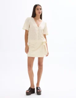 Celio Blouse boutonnée en broderie anglaise -^Femme Chemises & Blouses|Les Ensembles