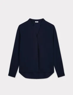 Celio Blouse encolure tunisienne en satin -^Femme Chemises & Blouses