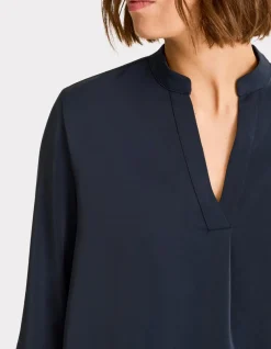 Celio Blouse encolure tunisienne en satin -^Femme Chemises & Blouses