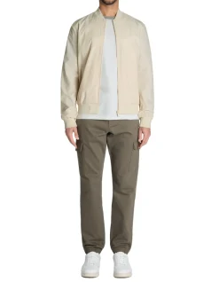 Celio Bomber col bomber - écru^Homme Blousons|Vestes