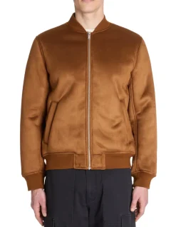 Celio Bomber col bomber - marron^Homme Blousons|Vestes