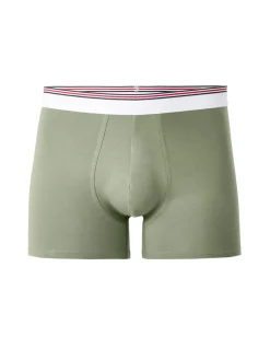 Celio Boxer coton stretch ceinture contrastée - vert^Homme Boxers