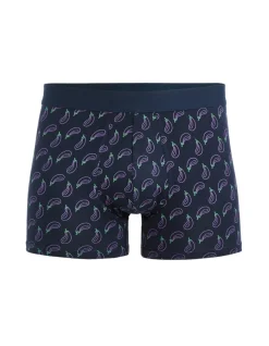 Celio Boxer en coton stretch aubergine - marine^Homme Boxers