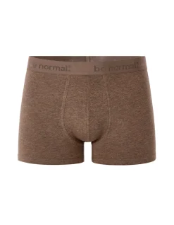 Celio Boxer en coton stretch uni - marron^Homme Boxers