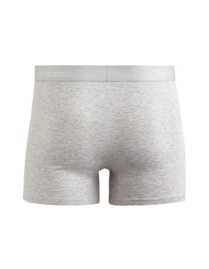 Celio Boxer en coton stretch uni - gris chiné^Homme Boxers