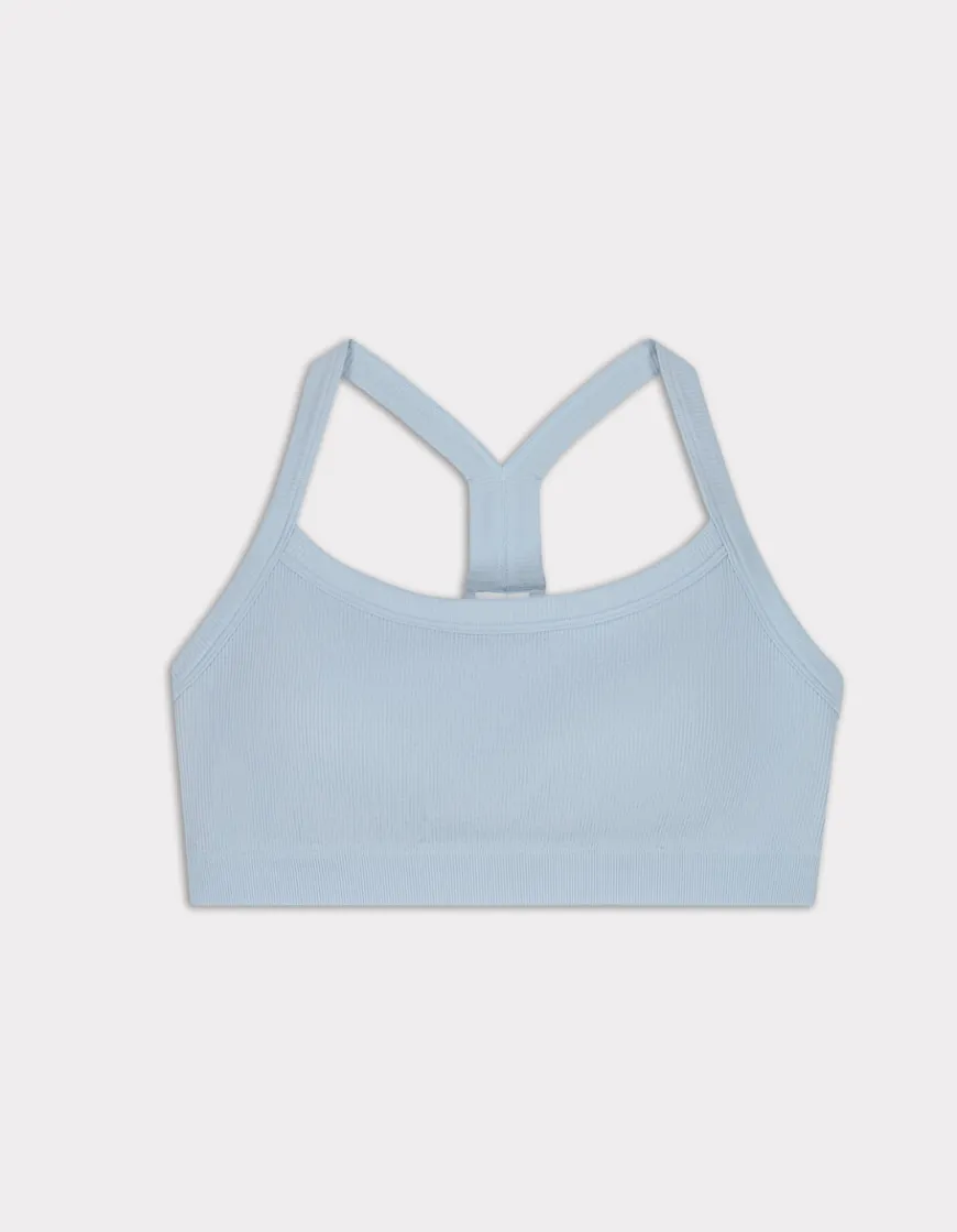 Celio Brassière sans coutures à fines bretelles - bleu clair^Femme Sportswear|Loungewear
