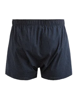 Celio Caleçon 100% coton à pois - marine^Homme Caleçons
