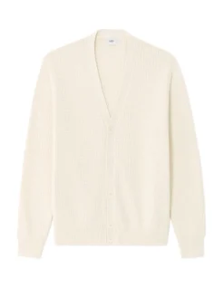 Celio Cardigan en maille fantaisie 100% coton - écru^Homme Pulls|Gilets Et Cardigans