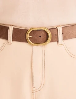 Celio Ceinture en cuir colorée - gris^Femme Ceintures