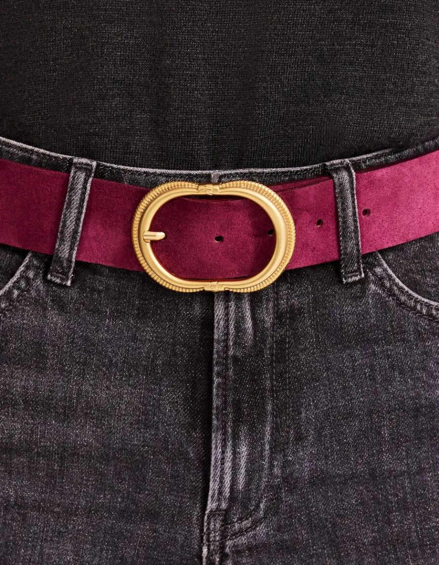Celio Ceinture en cuir colorée - bordeaux^Femme Ceintures