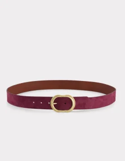 Celio Ceinture en cuir colorée - bordeaux^Femme Ceintures