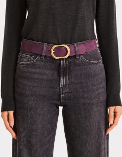 Celio Ceinture en cuir colorée - violet^Femme Ceintures