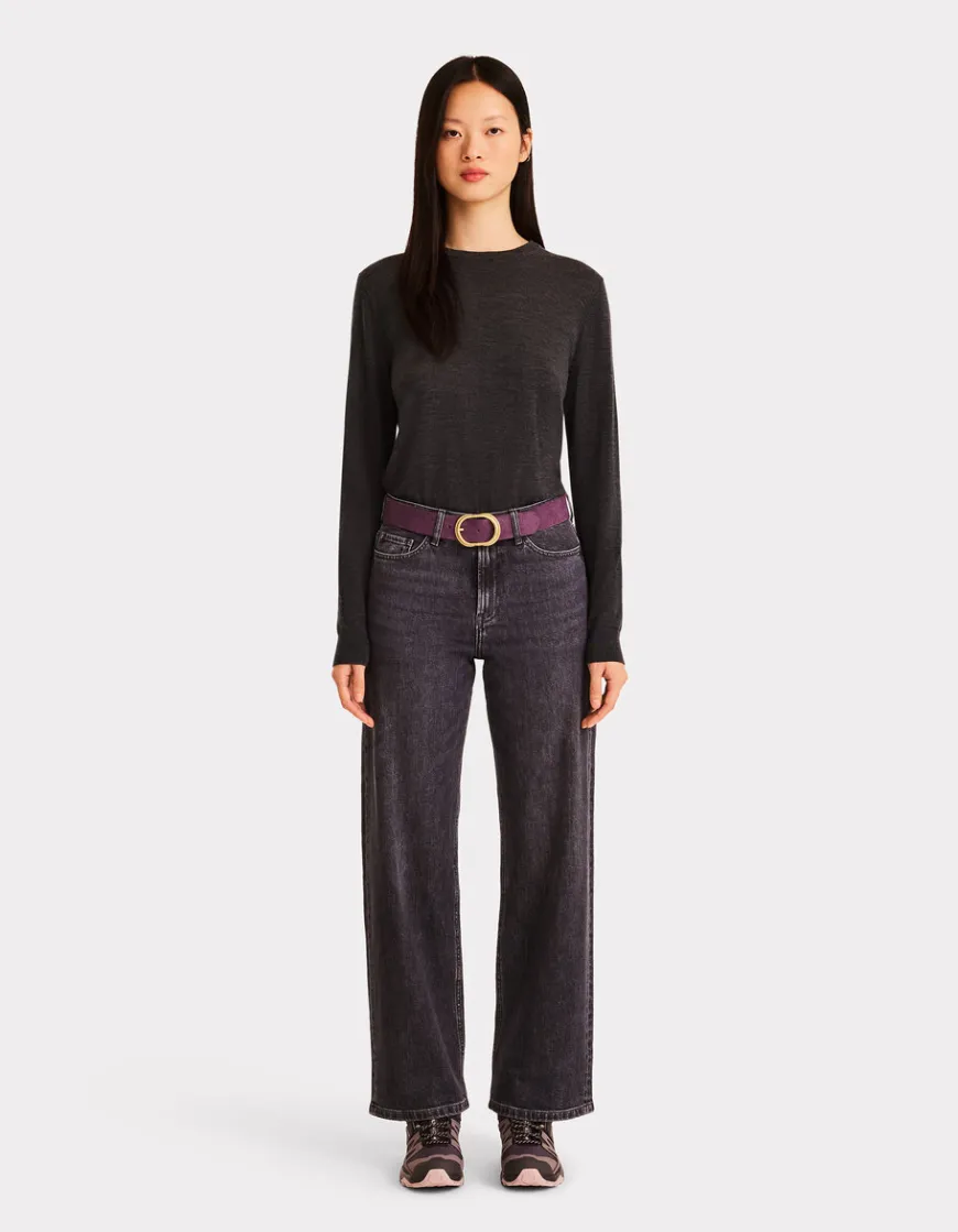 Celio Ceinture en cuir colorée - violet^Femme Ceintures