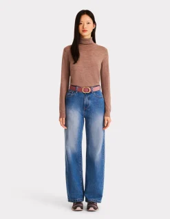 Celio Ceinture en cuir colorée - violet^Femme Ceintures