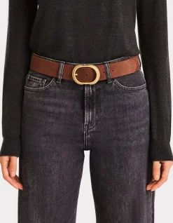 Celio Ceinture en cuir colorée - marron^Femme Ceintures