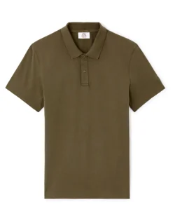 Celio Chamonix-Mont-Blanc - Polo kaki^Homme Collabs